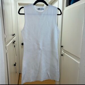 Zara Ivory Sleeveless Dress
